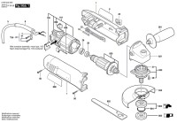 Bosch 0 603 402 901 Pws 7-115 Angle Grinder 230 V / Eu Spare Parts